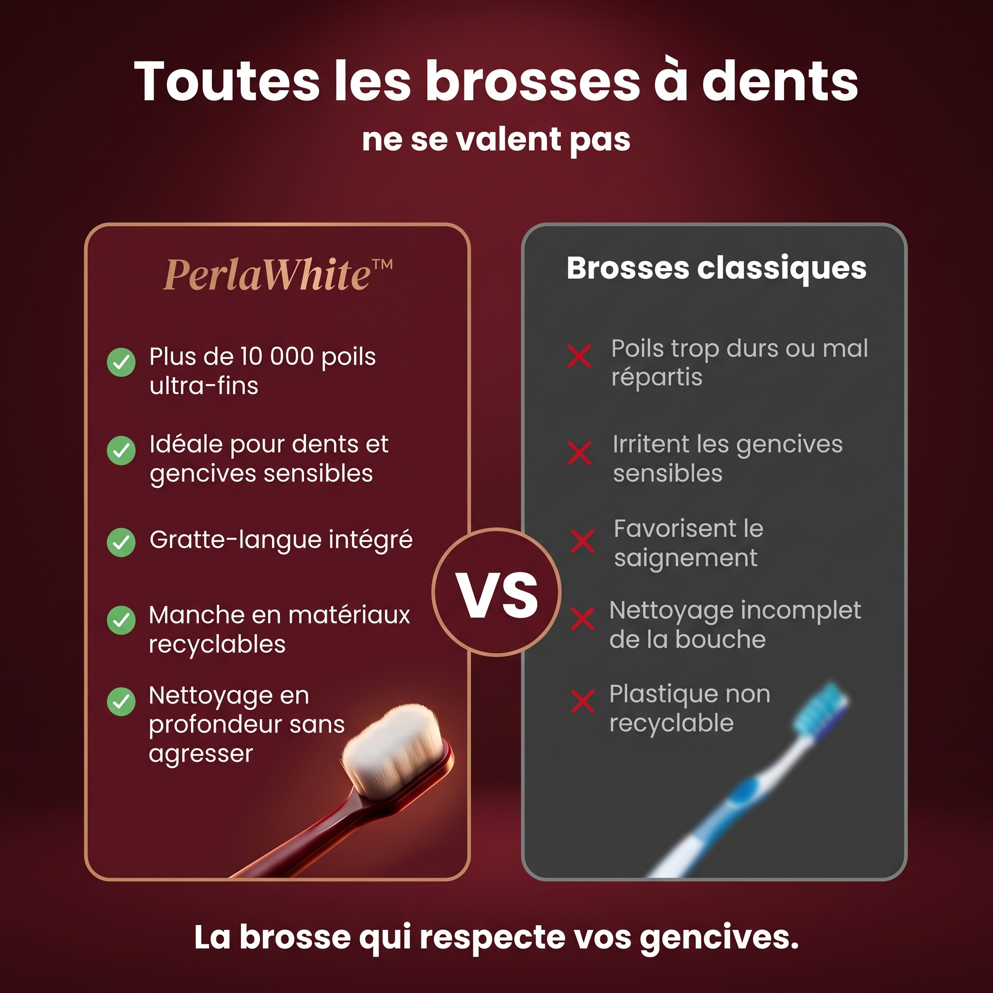 Brosse à dents Nuage PerlaWhite™