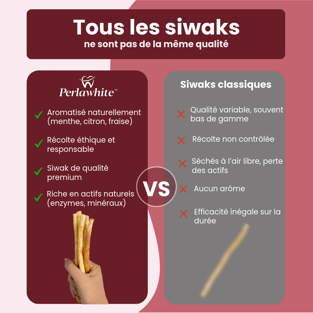 Lot de 3 Siwaks aromatisés