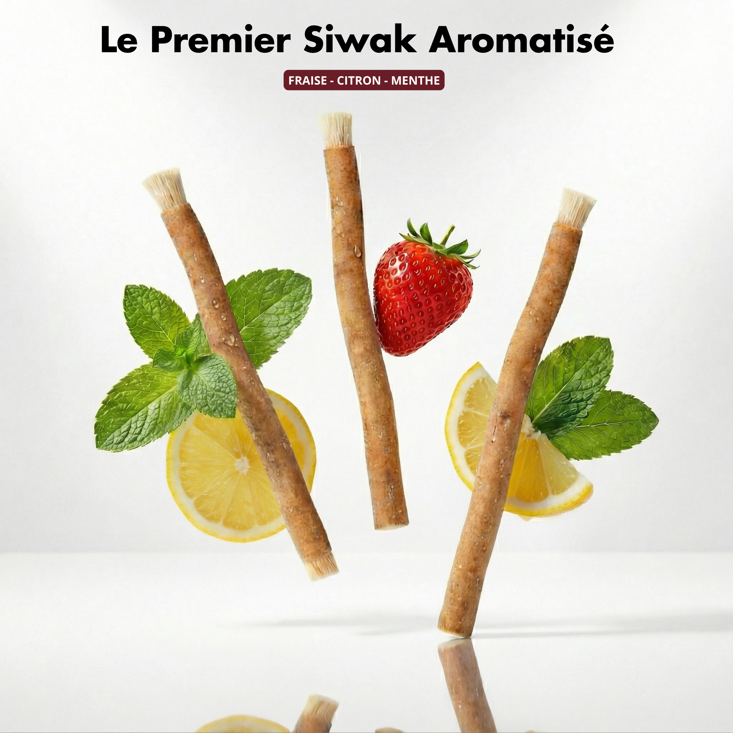 Lot de 3 Siwaks aromatisés